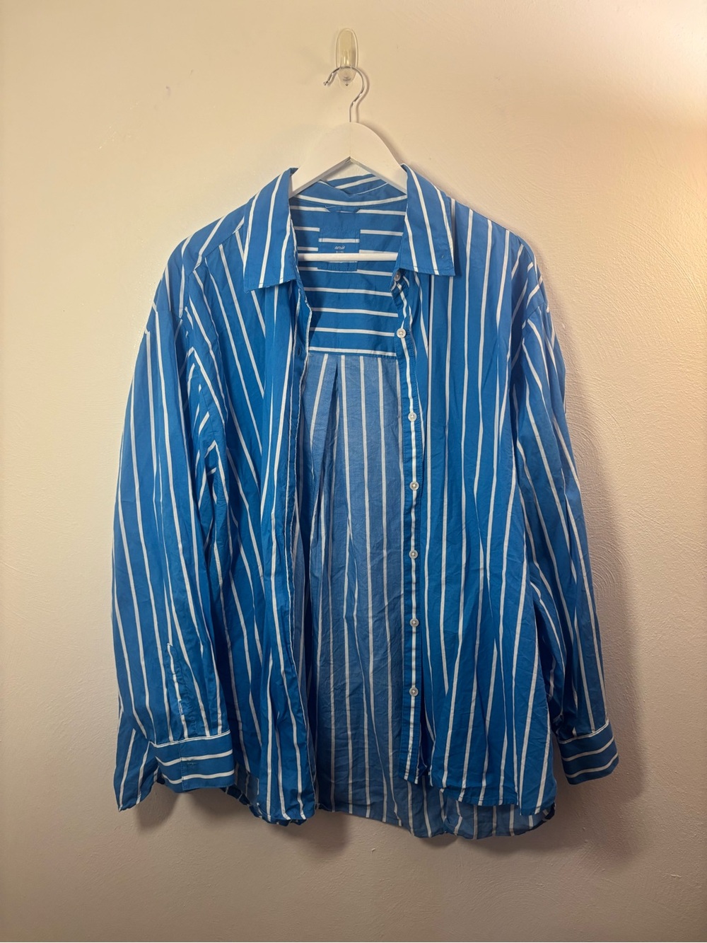Aerie Good Day Button Up Striped Shirt Size XL - Picture 3 of 7